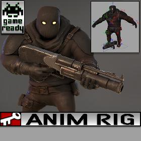 3D Shotgun Grunt model